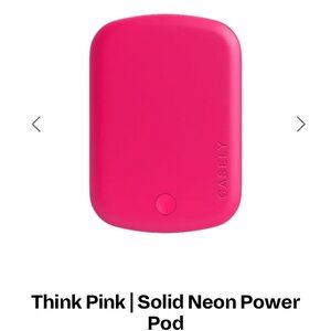 NEW casely hot pink portable charger